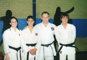 Group 2008 New Black Belts Kasey Kane Steve Wade