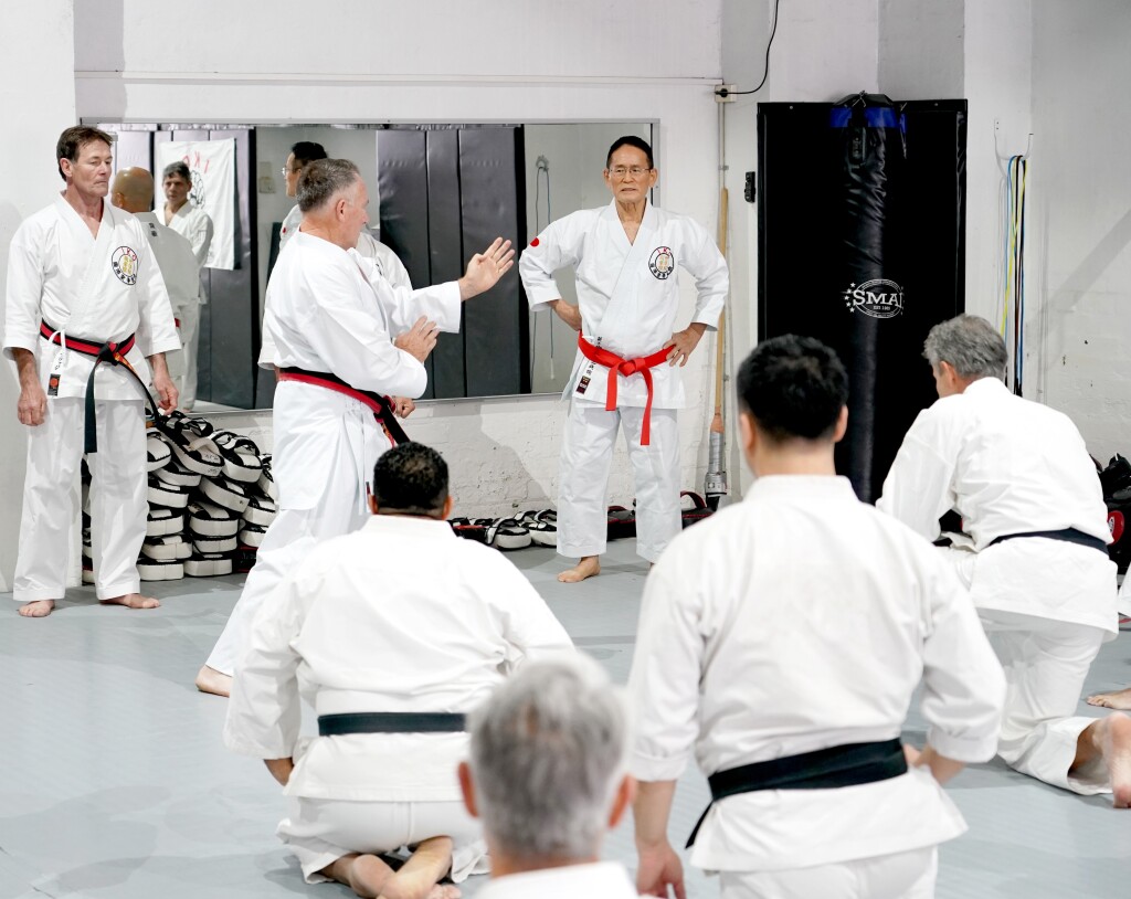 Steve Shihan demonstrating for So-Shihan Yamamoto in Sydney 2019